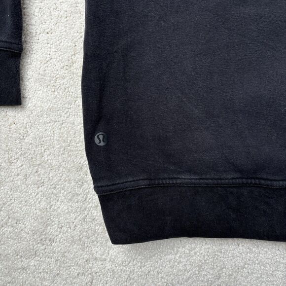 Lululemon All Yours Crew Fleece Pullover Sweater Women's Size Large Black READ - Picture 11 of 15